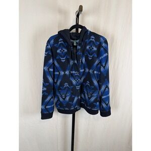 Ralph Lauren Jeans Co LRL Southwestern Aztec Print Hoodie Jacket Womens Size L G